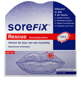 Packshot van SoreFix Rescue koortslipcrème